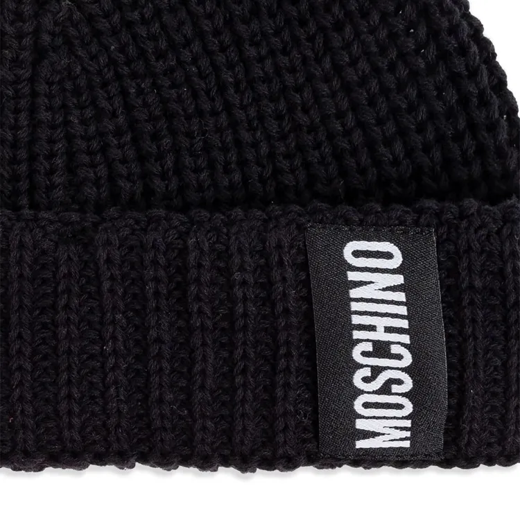 MOSCHINO Ribbed knit Beanie-2