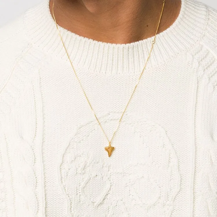 True Rocks Shark Tooth Pendant Necklace-2