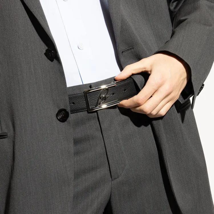 Brioni Signature Buckle Dress Belt-1
