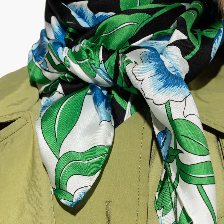 KENZO Floral Pattern Scarf-2