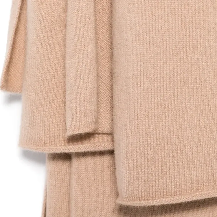 VINCE Cashmere Knit Scarves Women's Beige-2