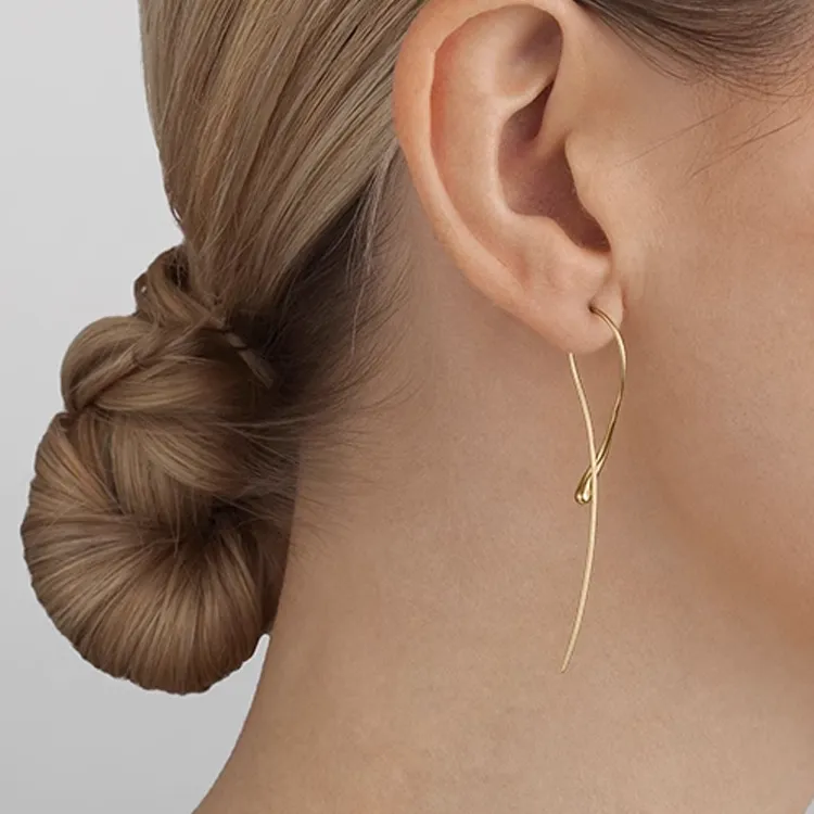GEORG JENSEN 18K Gold Earrings Women's Gold-2