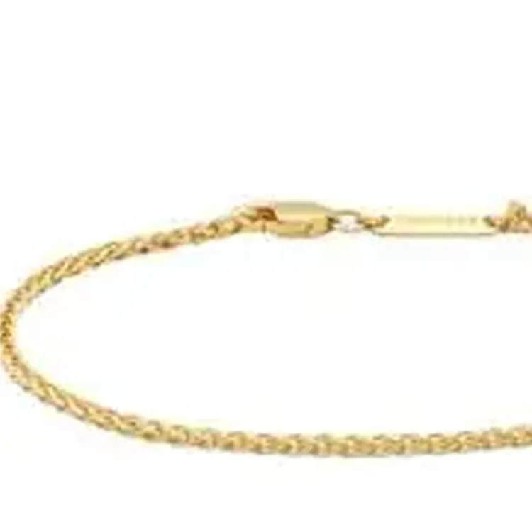 TOM WOOD 925 Sterling Silver 18K Gold Plated Bracelets Unisex Gold-1