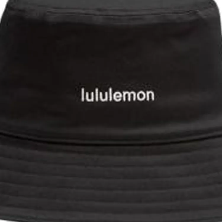 Lululemon Cotton Blend Bucket Hats Unisex Black-1