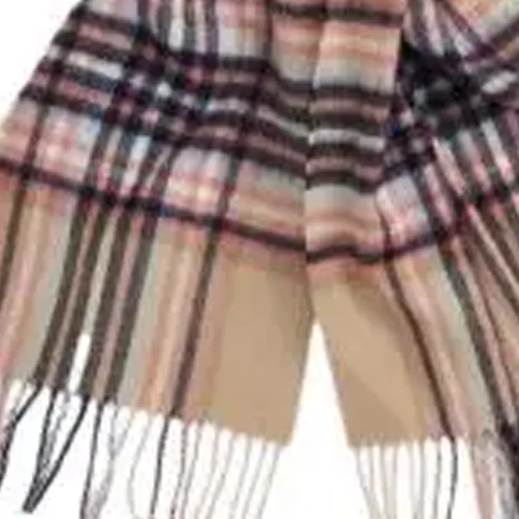 BARBOUR Lambswool Knit Scarves Unisex Yellow-1