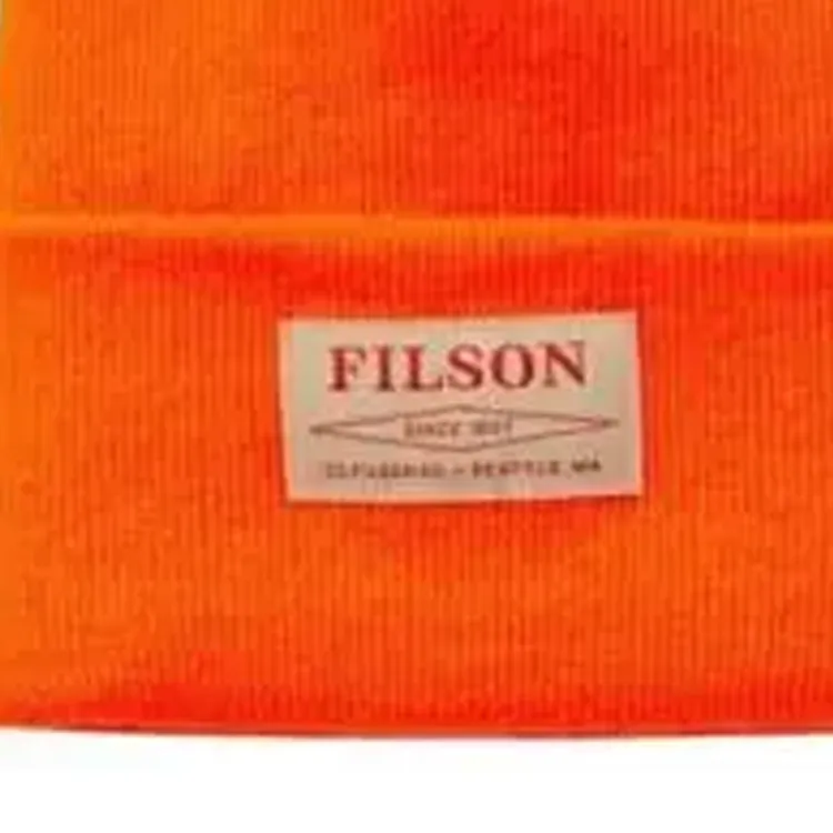 Filson Acrylic, Acrylic Fiber Beanies Unisex Orange-1