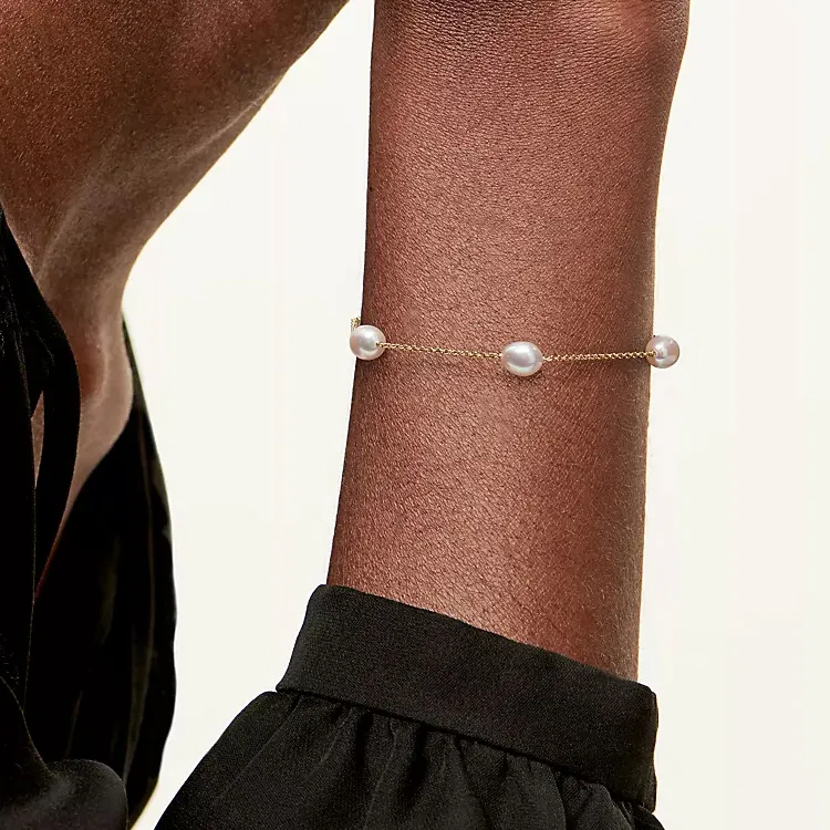 TIFFANY & CO. 18k Gold Pearl Bracelets Women's Gold-2