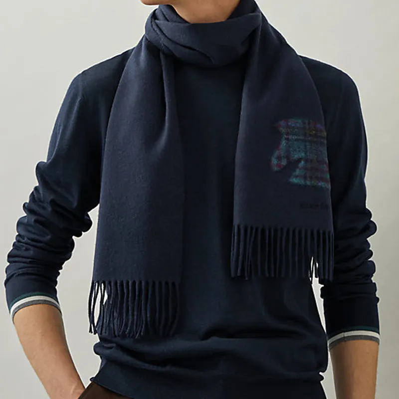 HERMES Knit Scarves Men-1