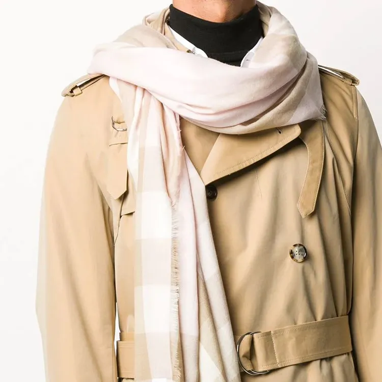 Burberry Lightweight Check Cashmere Scarf-2