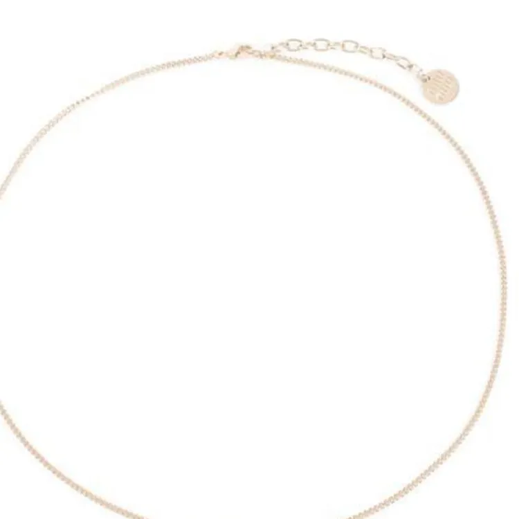 MIU MIU Logo-Detailed Round Necklace-2