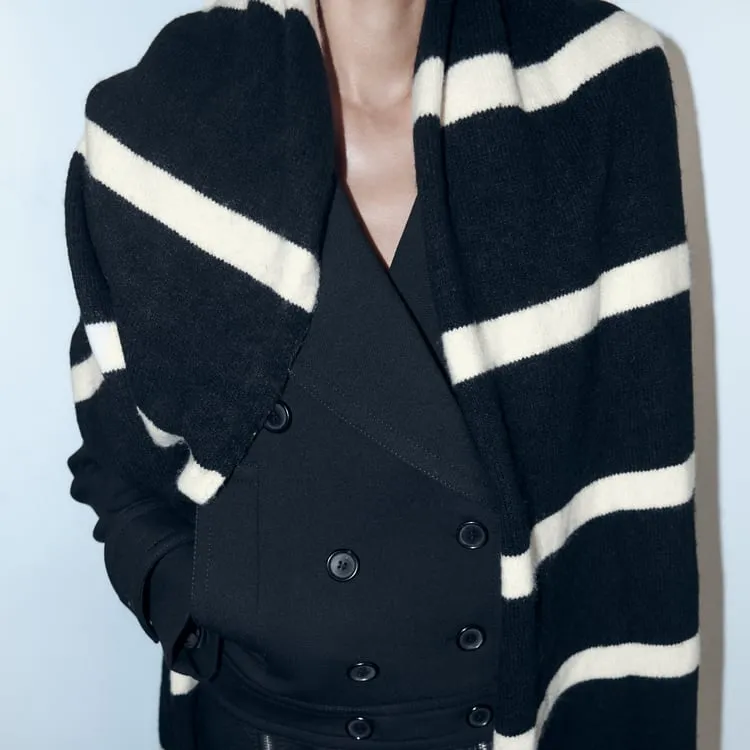 ZARA Knit Scarves Unisex-1