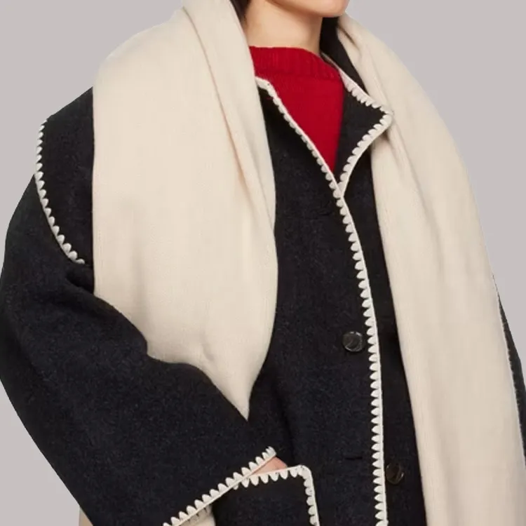 TOTEME Embroidered Cashmere Scarf-2