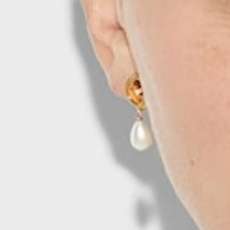 GUCCI Blondie Crystal Pearl Earrings-2