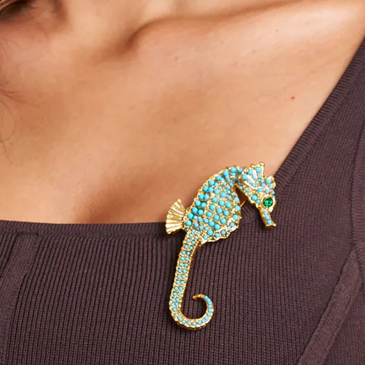 KENNETH JAY LANE Turquoise Brooches Unisex Turquoise-1