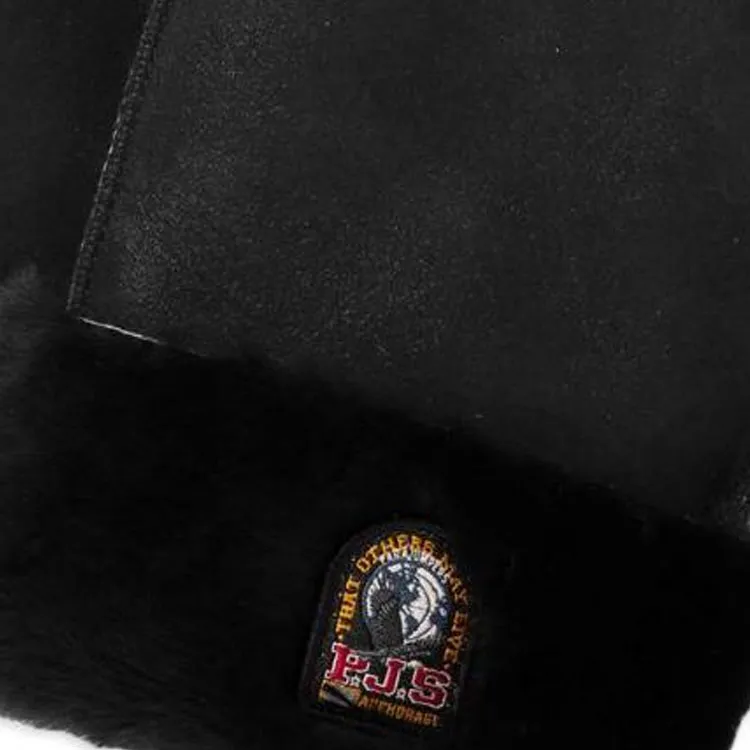 PARAJUMPERS Sheepskin/Shearling Gloves Women's Black-2