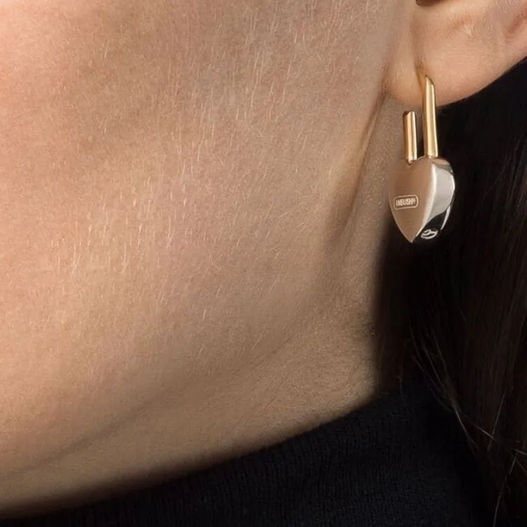 AMBUSH Heart Padlock Earring-1