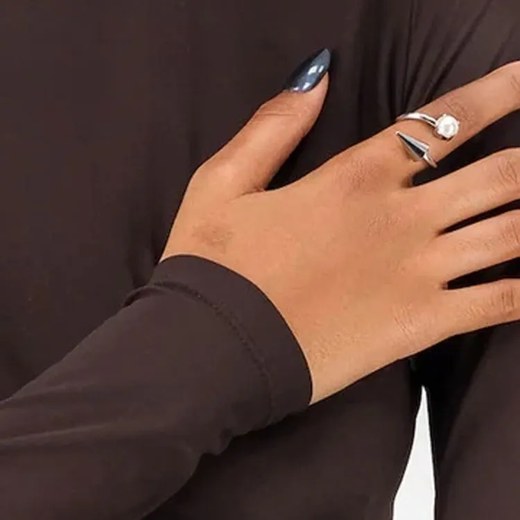 JUSTINE CLENQUET Crystal Rings Men's Silver-2