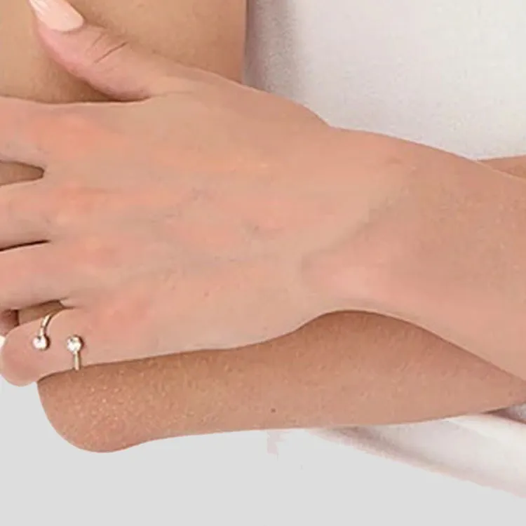 JUSTINE CLENQUET Juno Crystal-embellished Mid Ring-2