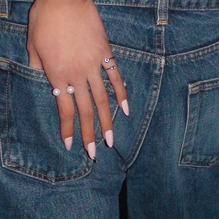 JUSTINE CLENQUET Juno Crystal-embellished Mid Ring-1