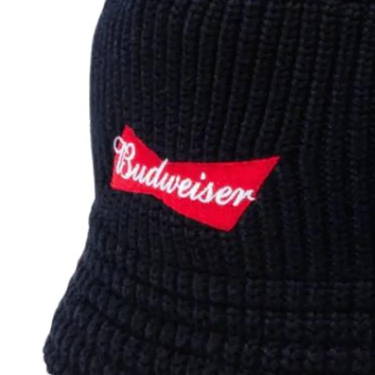 New Era Knitted Fabric Bucket Hats Unisex Black-2