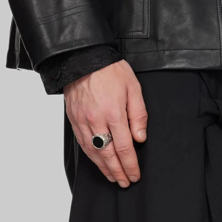 EMANUELE BICOCCHI Arabesque Onyx Ring-2