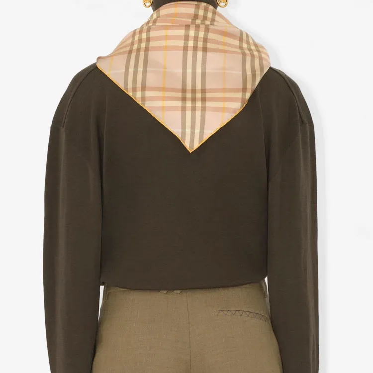 Burberry Check Silk Scarf-3