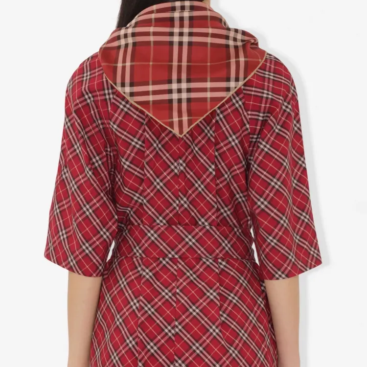 Burberry Check Silk Scarf-3
