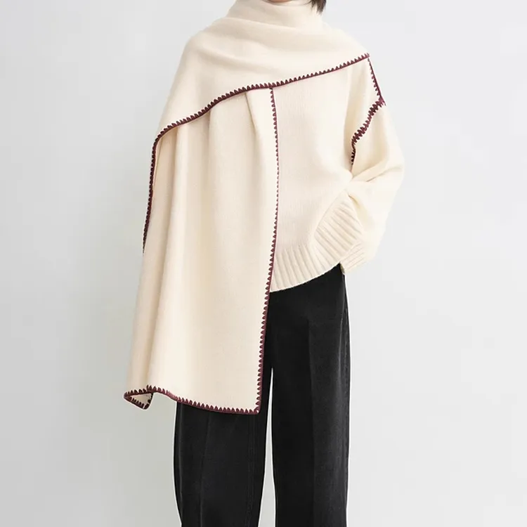 TOTEME Embroidered Cashmere Scarf-2