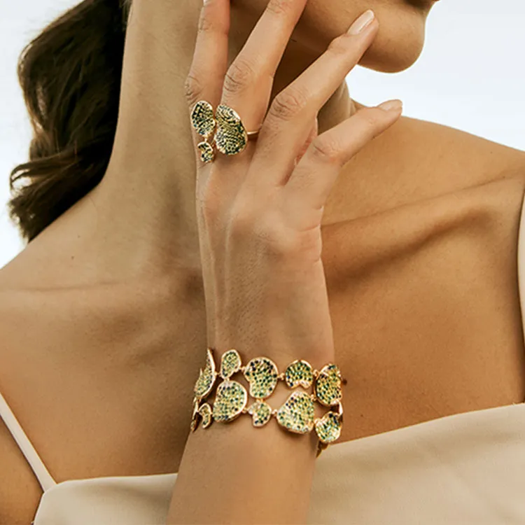 WEILAMANNI Gold-Plated Rings Women's Gold-2