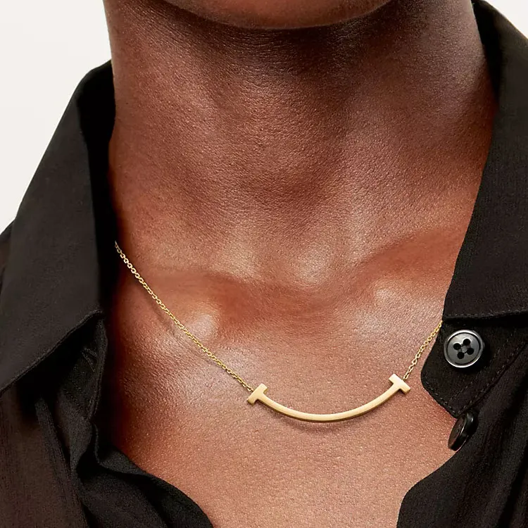 TIFFANY & CO. T 18K Gold Necklaces Women's Gold-3