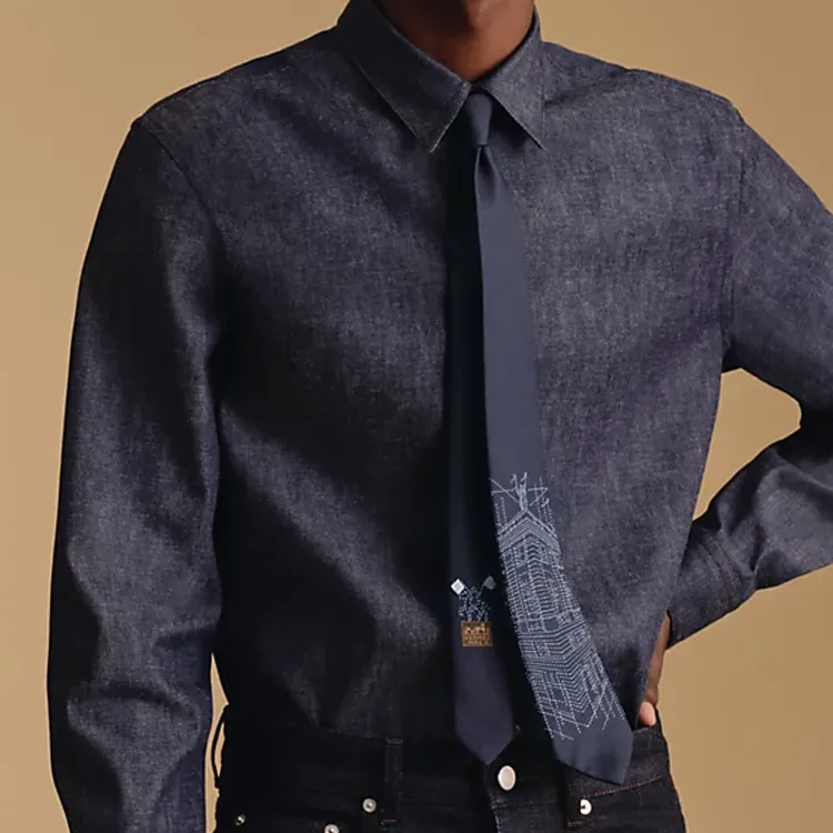 HERMES Pique Sellier Ties Men-1
