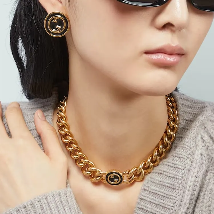 GUCCI Blondie Stud Earrings-2