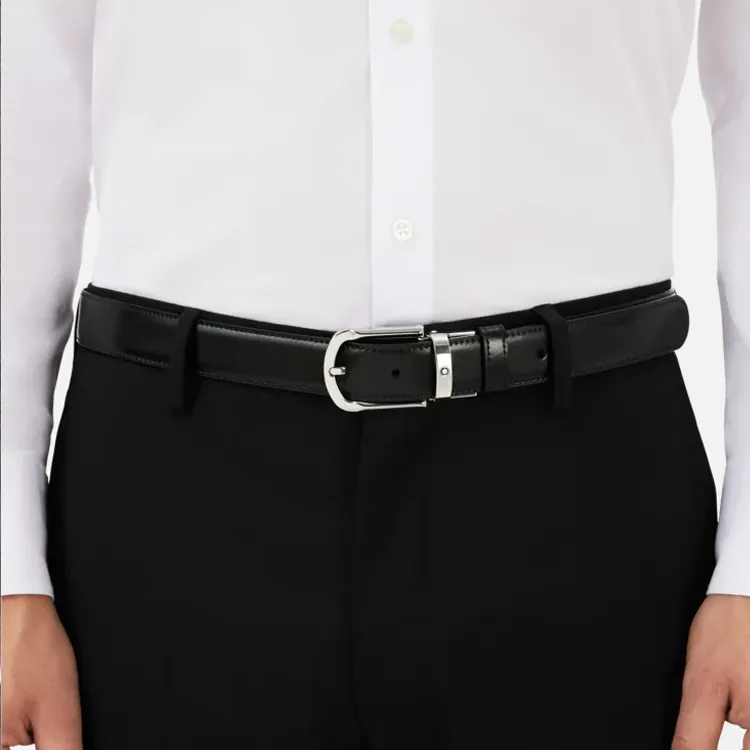 MONTBLANC Leather Reversible Belt-1