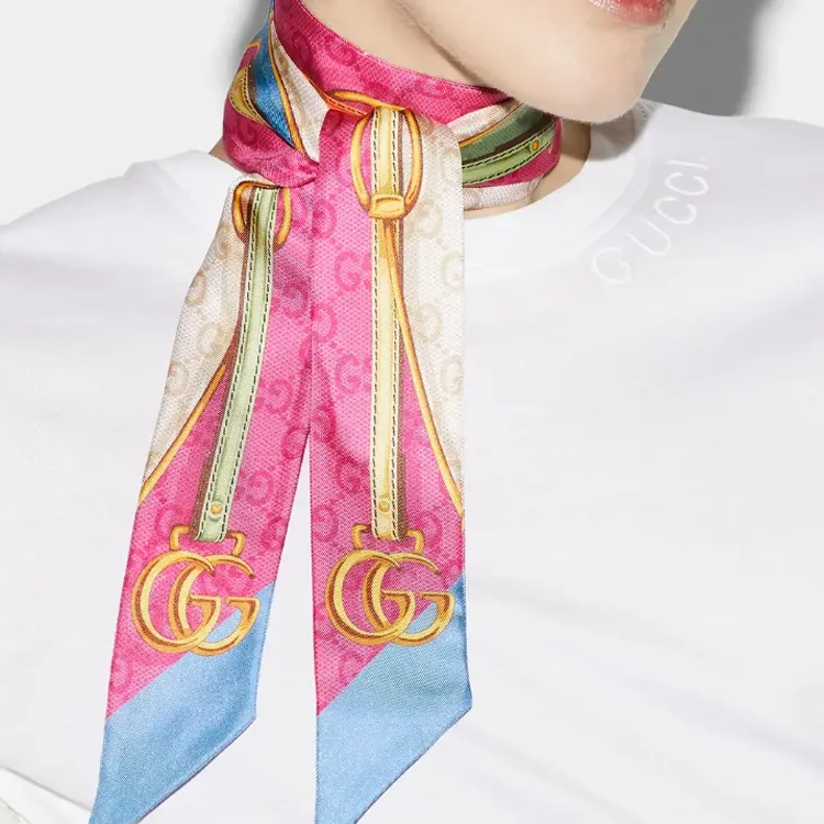 GUCCI Silk Scarves Women's Multicolor-2