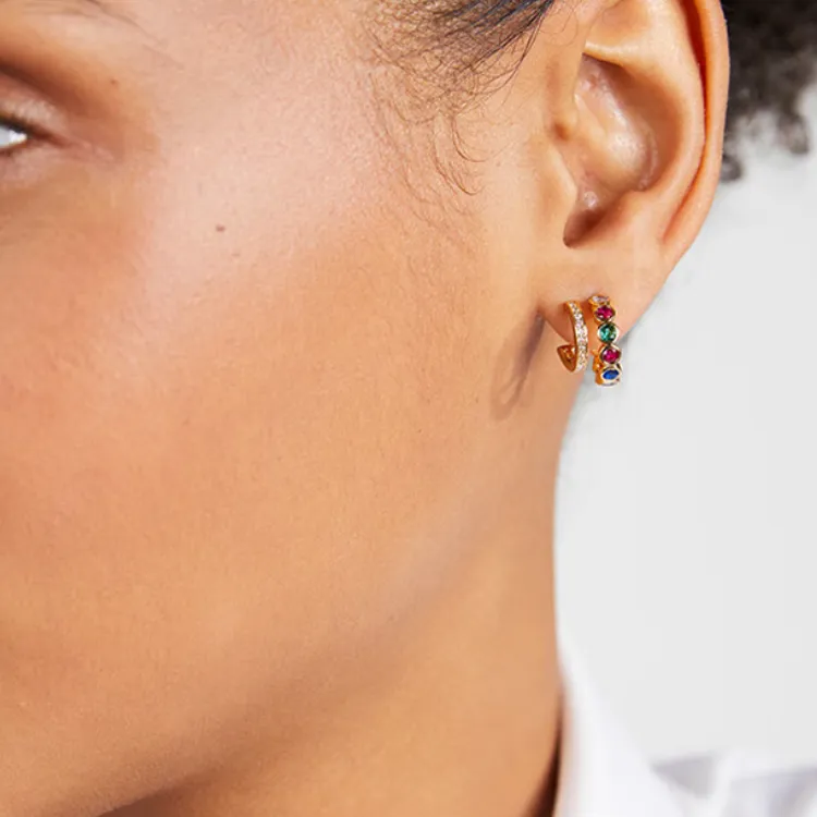 Kate Spade Gemstone Copper Earrings Women's Gold-2