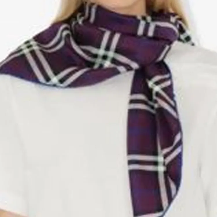 Burberry Check Printed Square Scarf-2