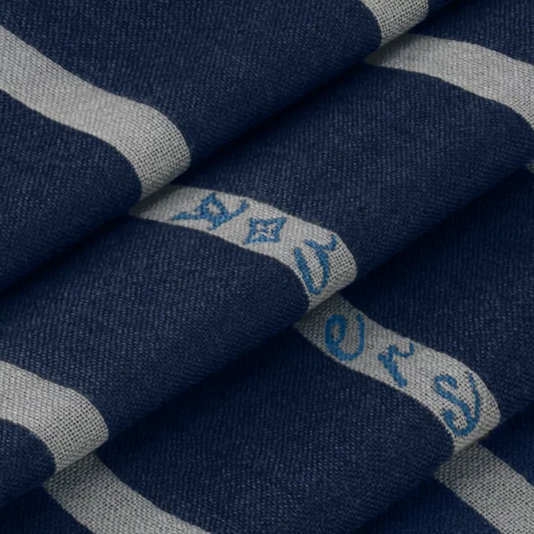 LOUIS VUITTON Wool Shawls Unisex Marine Blue-2