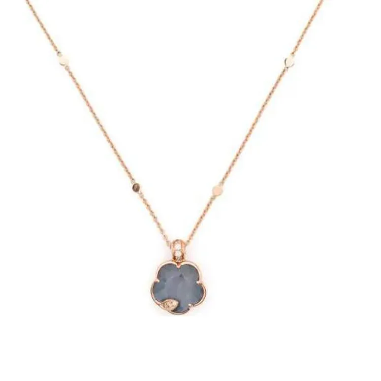 Pasquale Bruni 18K Rose Gold Petit Joli Lunaire Diamond Necklace-2