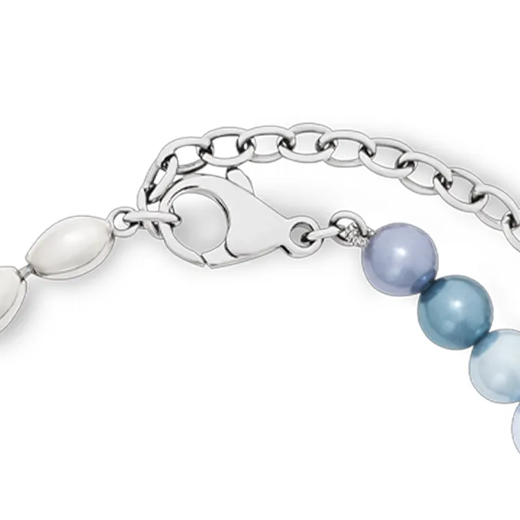 LOUIS VUITTON Glass Beads, Metal Beads Bracelets Unisex Blue-1