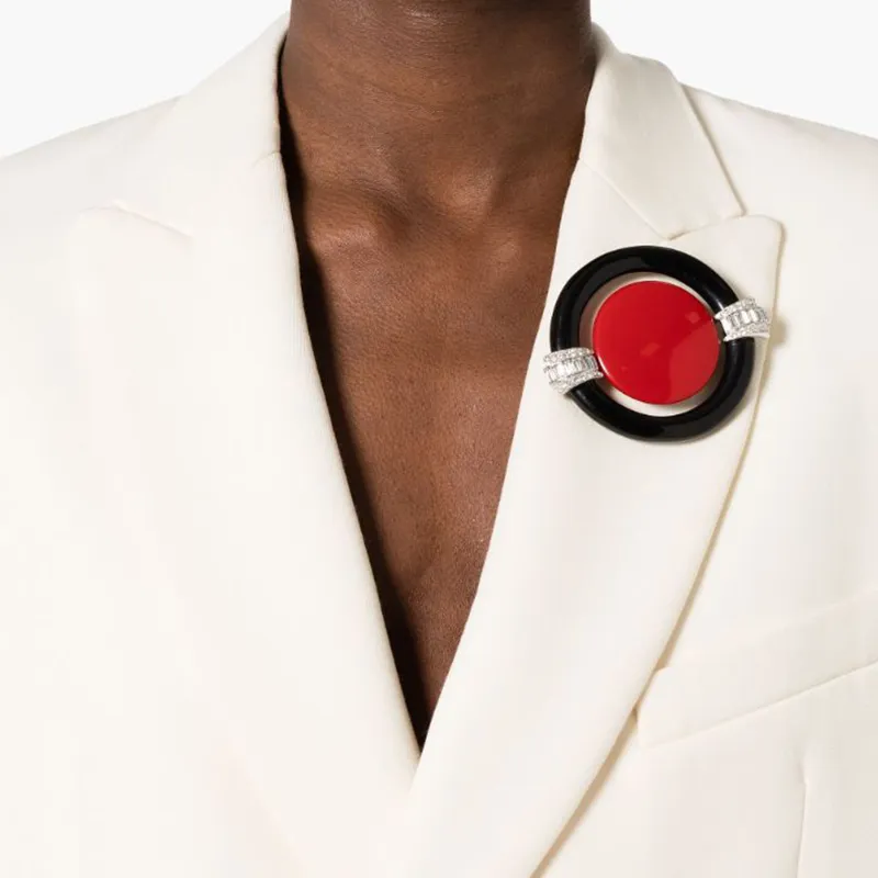 KENNETH JAY LANE Brooches Women's Deep Red-2