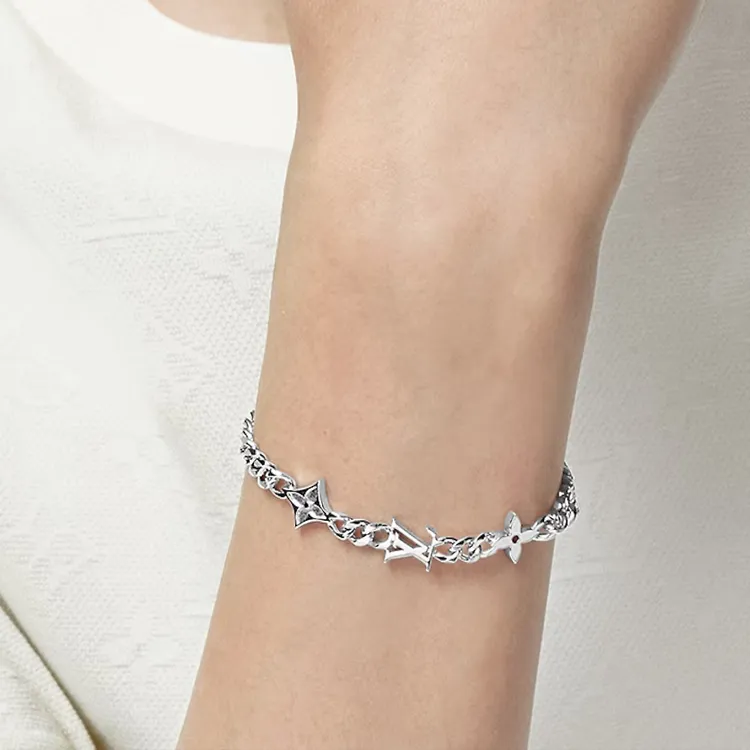 LOUIS VUITTON Monogram Row Bracelet-1