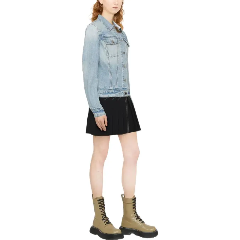 AMIRI Strong Shoulder Trucker 'Clay Indigo'-3
