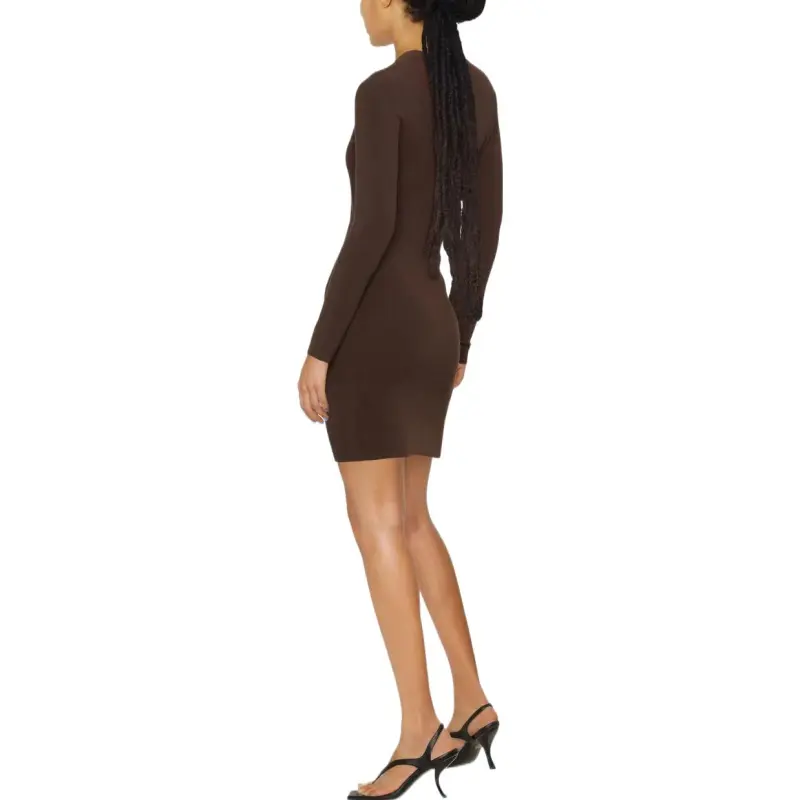 Alexander Wang Long Sleeved Dresses Women's Brown-3