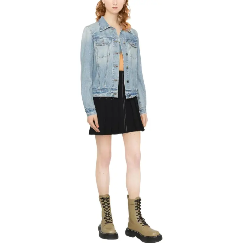 AMIRI Strong Shoulder Trucker 'Clay Indigo'-2