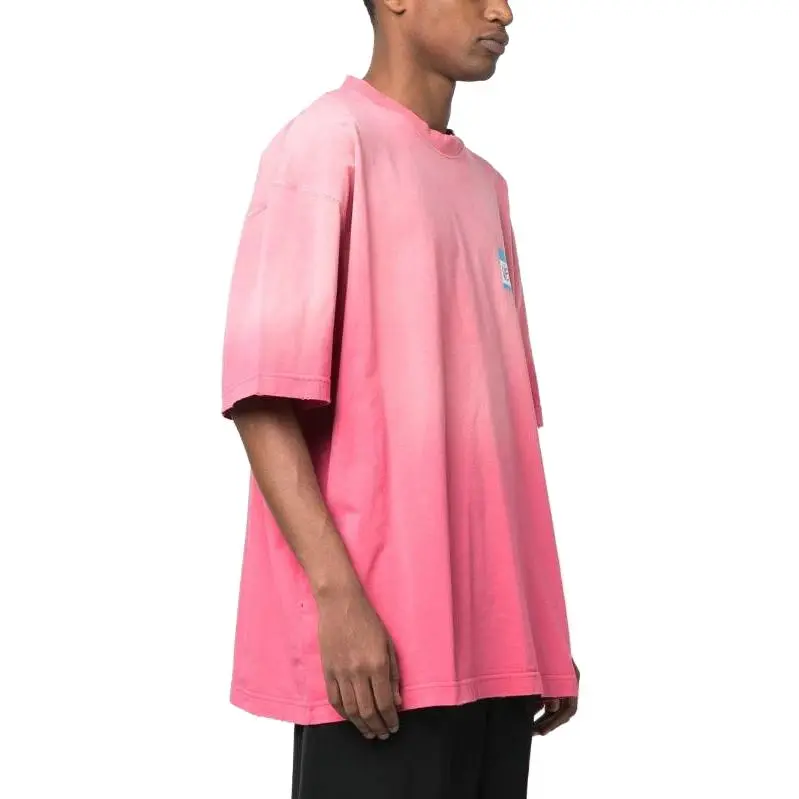 Vetements T-Shirts Men Pink-3