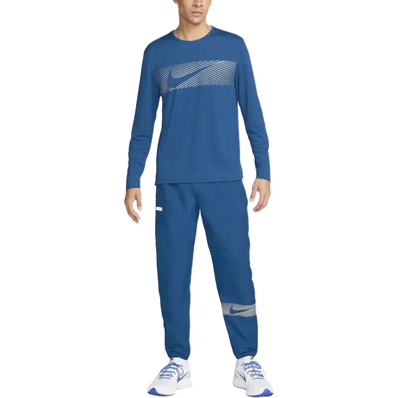 Nike Dri FIT Woven Running Pants Knitted Sweatpants Men's Palace Blue-2