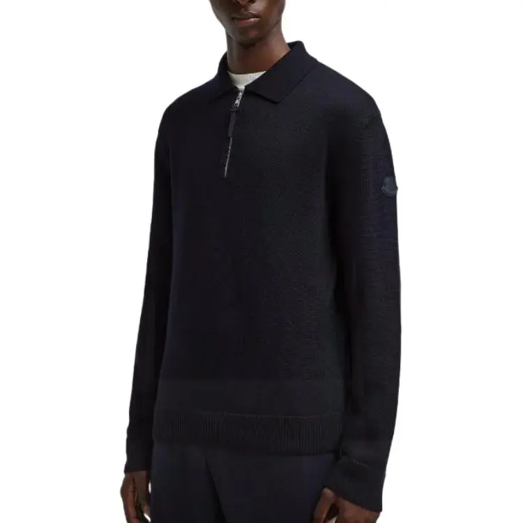 Moncler Polo Shirt Men's Marine Blue-3