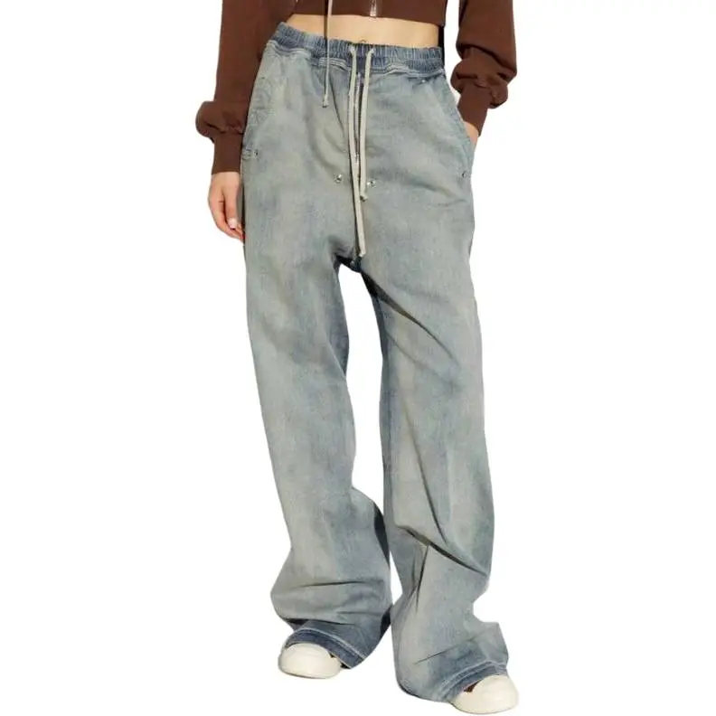 Rick Owens DRKSHDW Drawstring Wide leg Trousers-2