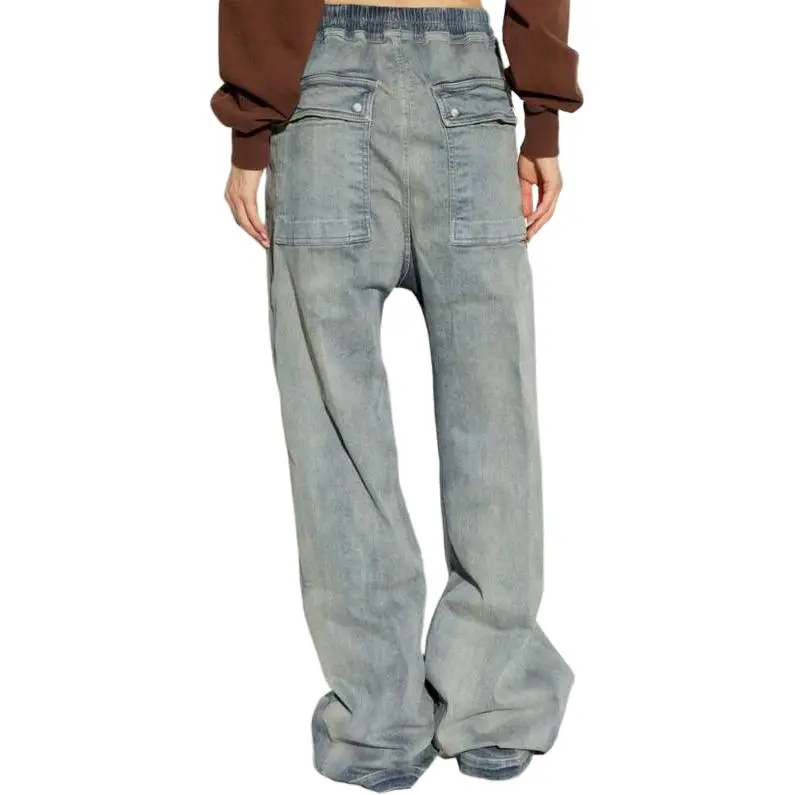 Rick Owens DRKSHDW Drawstring Wide leg Trousers-3