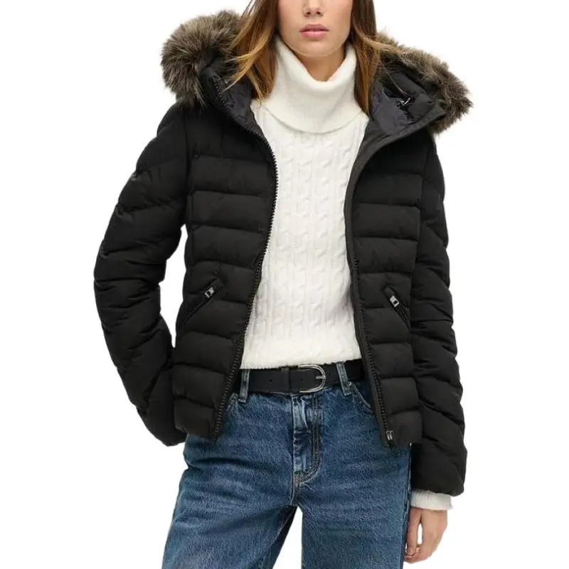 SUPERDRY Jackets Coats Women's Black-3